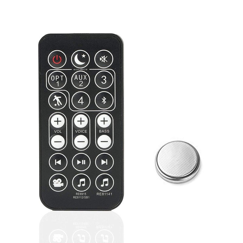 Motiexic Remote Control Compatible with Polk Audio Surroundbar Soundbar RE6214-1 RE62141 RTRE62141 Signa S2 SIGNAS2 - Image 1
